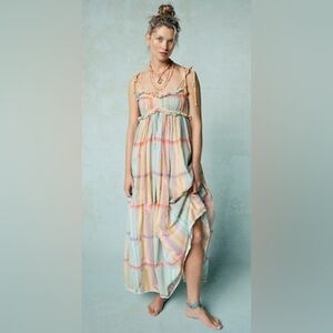 Free People Pastel Striped Maxi Dress